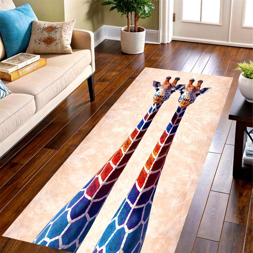 Commercial Printing & Packaging Pvt Ltd Photos - Gradient Giraffe Long Runner Rug,cute wild