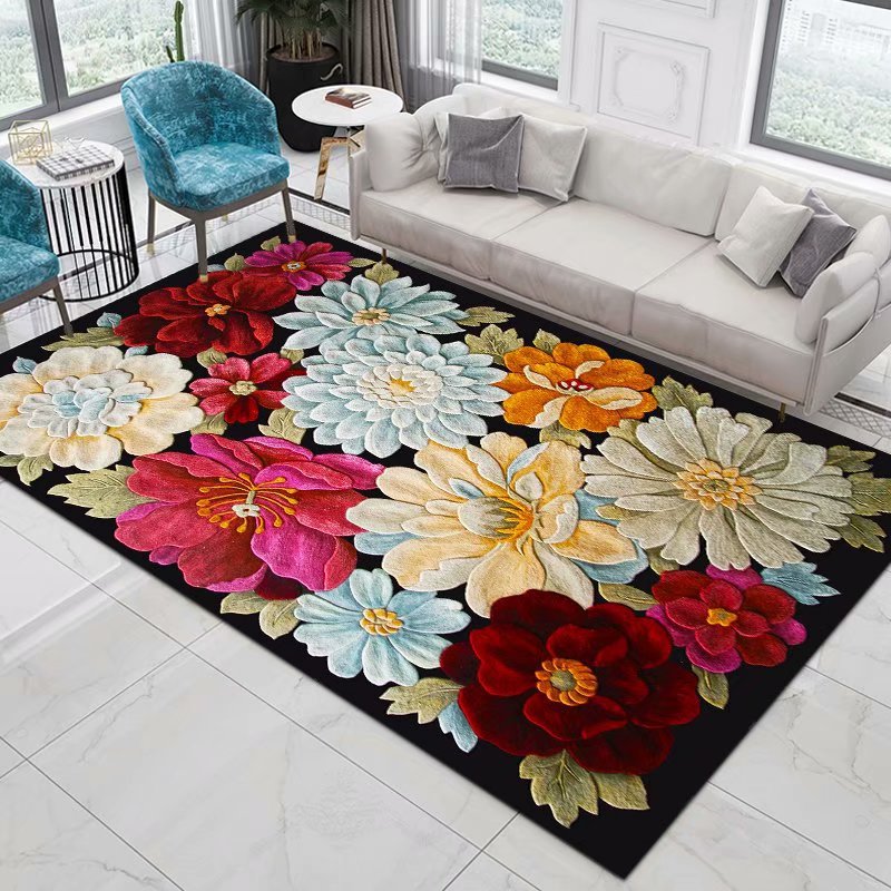 Commercial Printing & Packaging Pvt Ltd Photos - Flower Pastoral 3D Printed Carpet Home