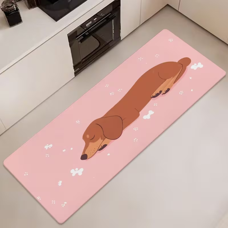 Commercial Printing & Packaging Pvt Ltd Photos - Cute Sleeping Dachshund Long Kitchen Rug