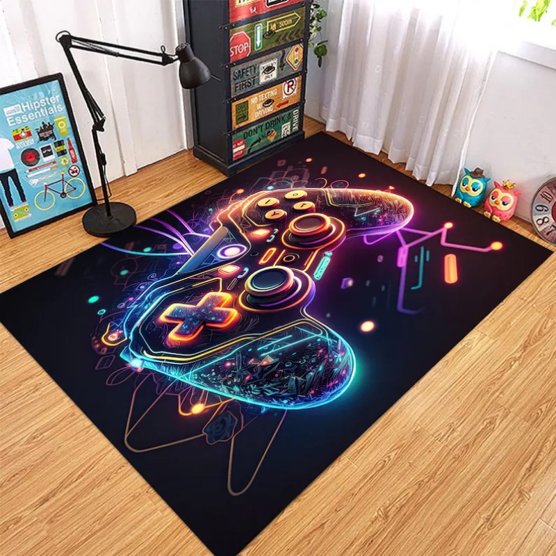 Commercial Printing & Packaging Pvt Ltd Photos - Neon Glow Game Controller Area Rug