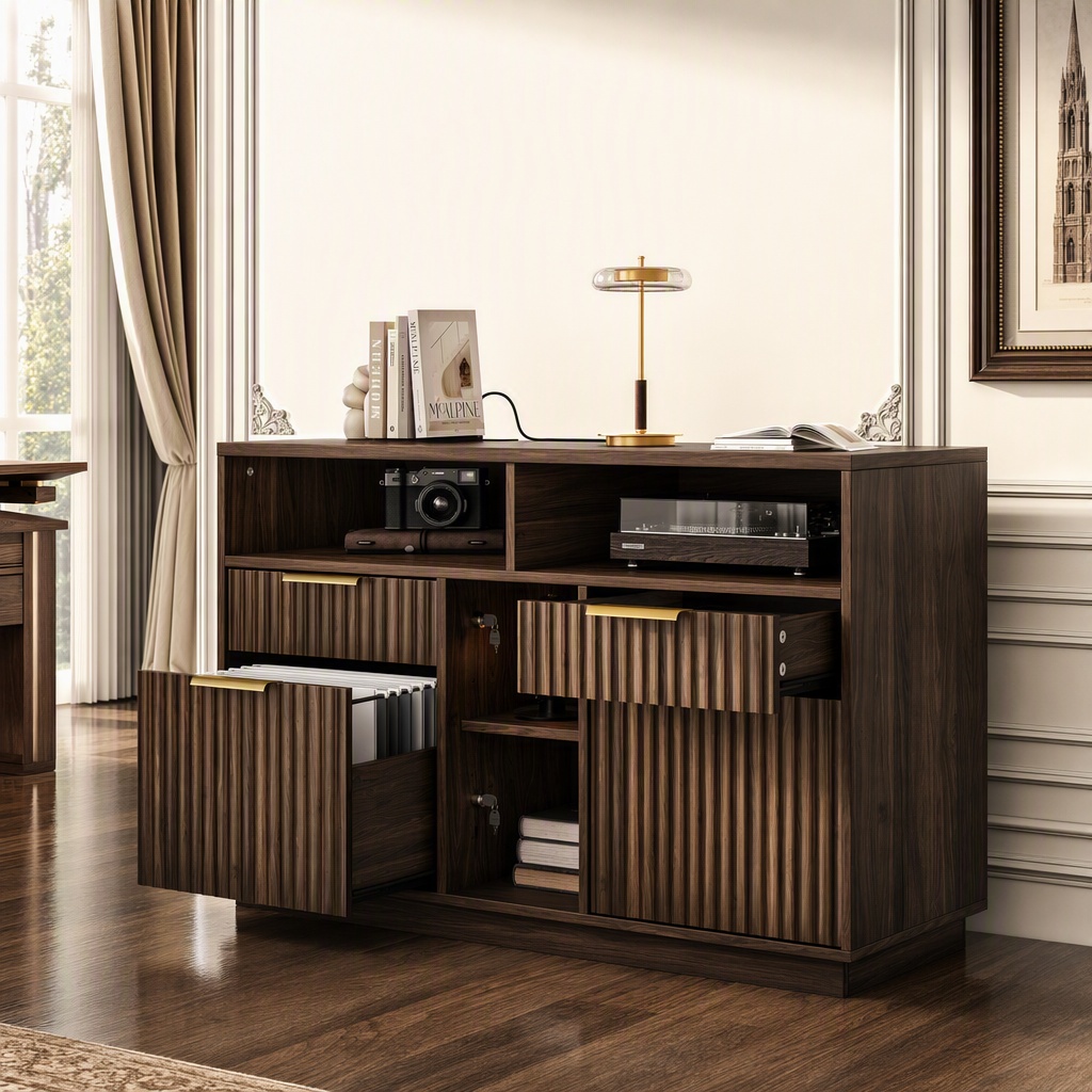 4 Drawer File Cabinet, Fluted  - Commercial Printer ulasan dan harga