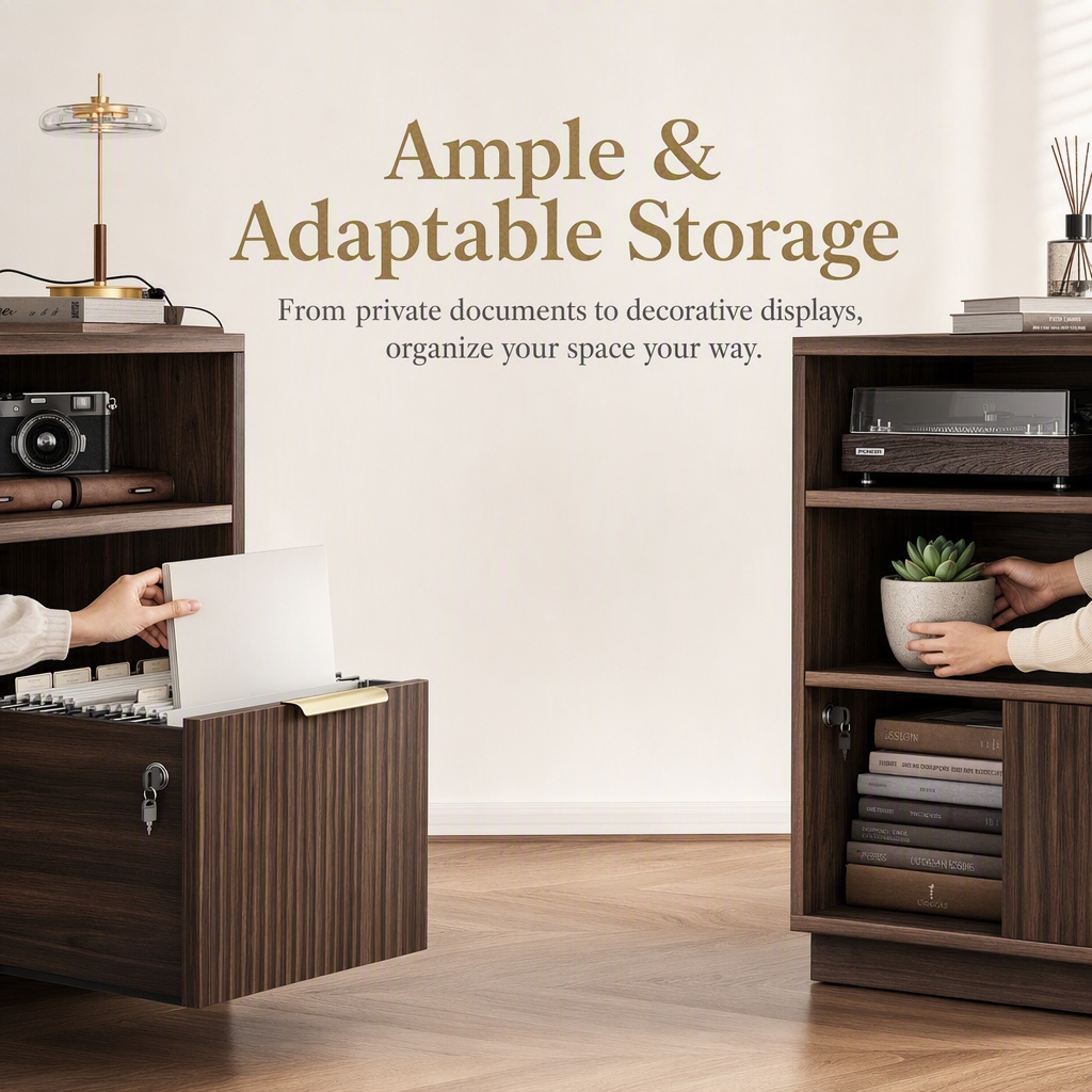 4 Drawer File Cabinet, Fluted  - Commercial Printer ulasan dan harga