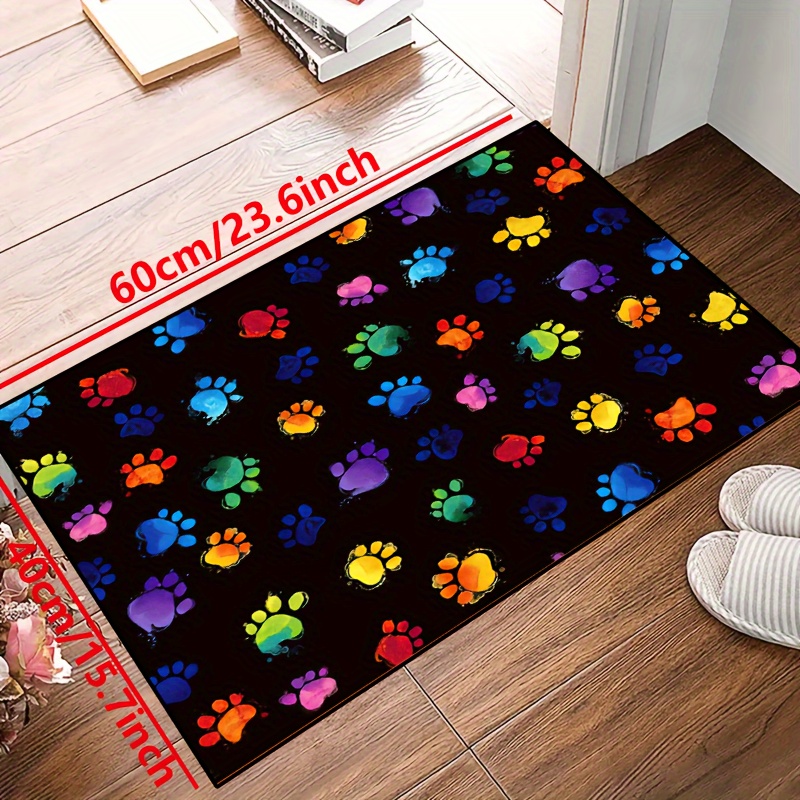 1pc Vibrant Dog Paw Print Area - Commercial Printing And Design ulasan dan harga
