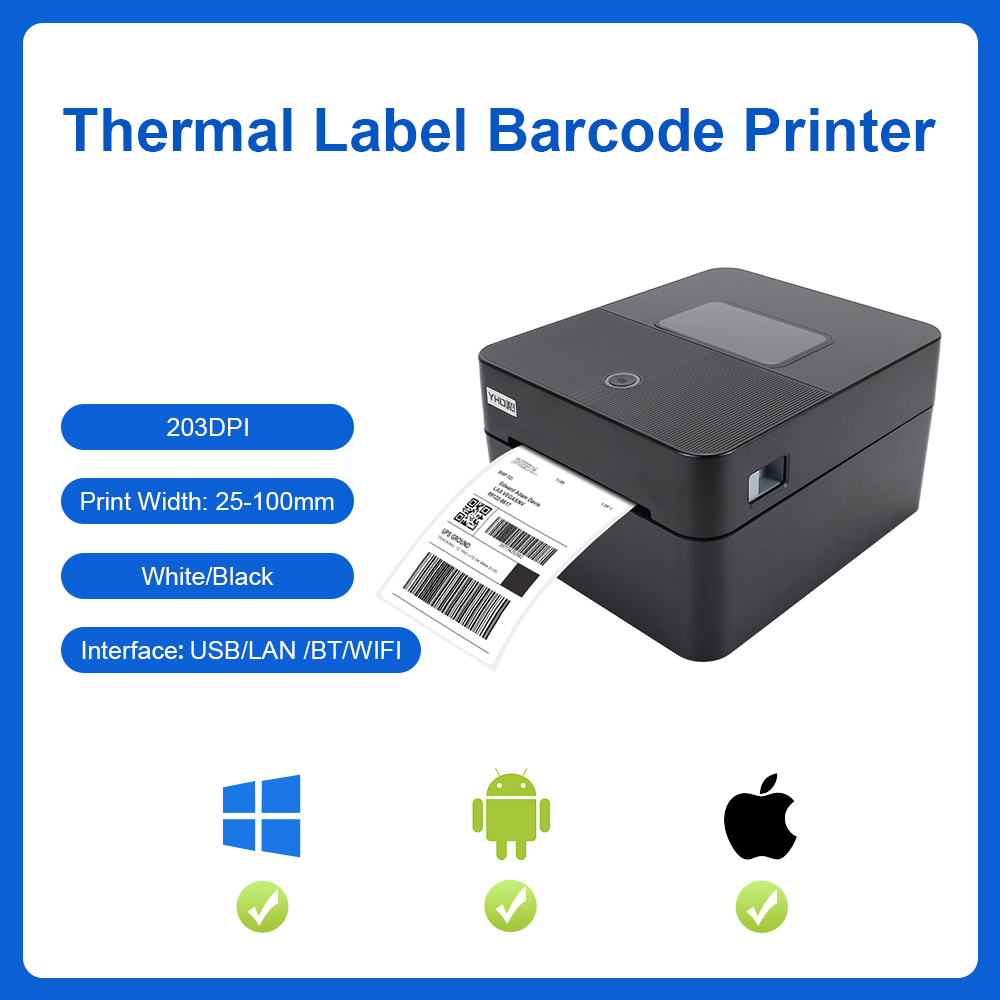 YHDAA 4 Inch Thermal Shipping  - Commercial Printing Options ulasan dan harga