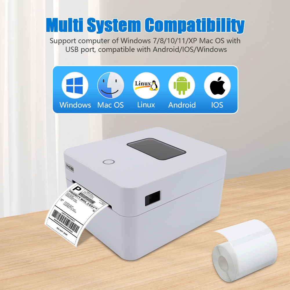 YHDAA 4 Inch Thermal Shipping  - Commercial Printing Options ulasan dan harga