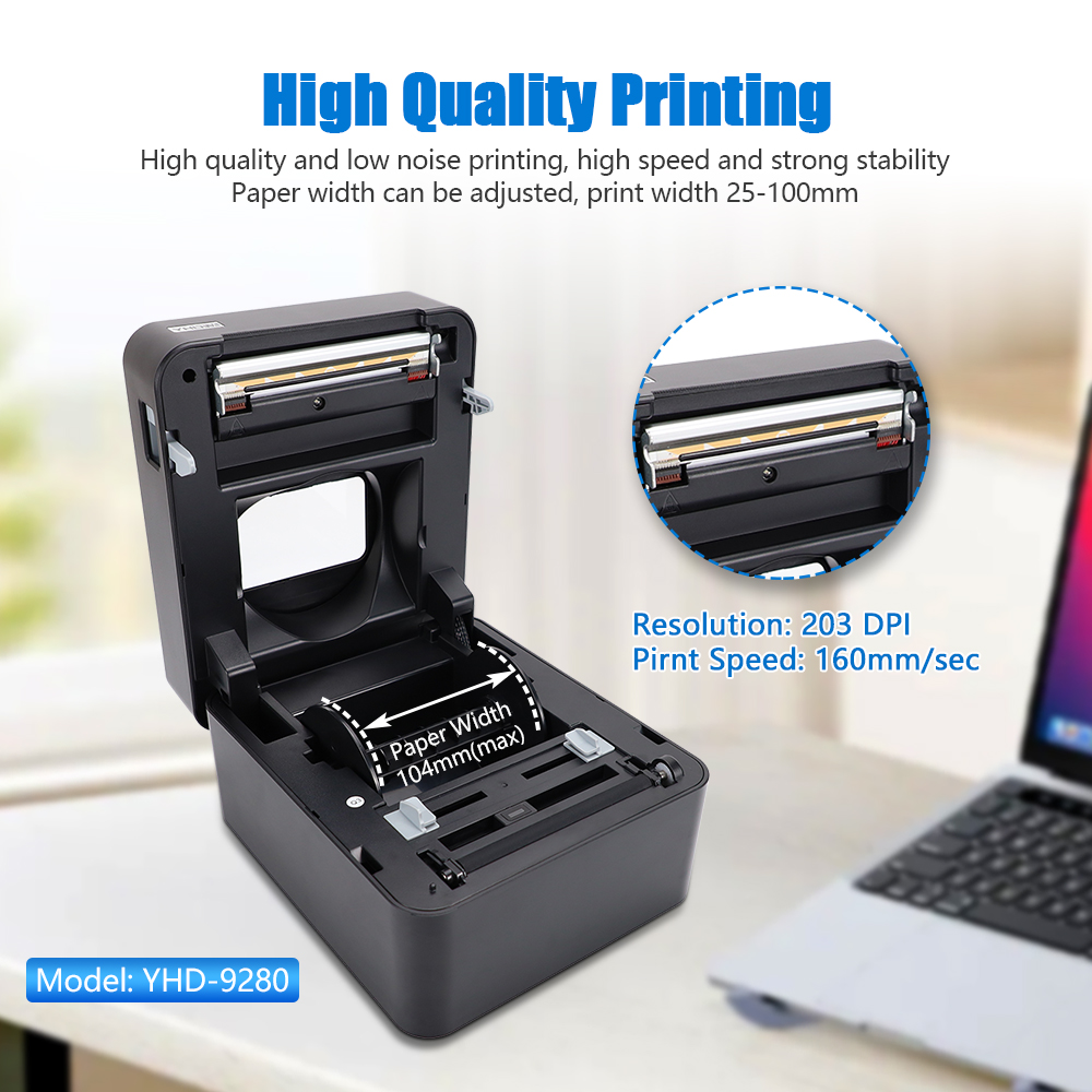 YHDAA 4 Inch Thermal Shipping  - Commercial Printing Options ulasan dan harga