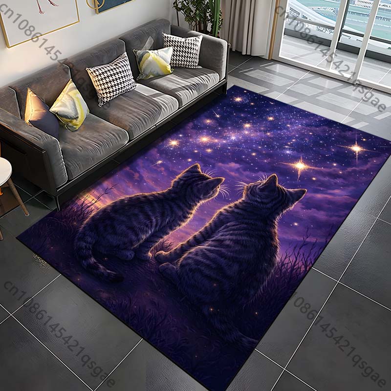 1PC Two cats gaze at stars Pri - Commercial Printing & Packaging Pvt Ltd Photos ulasan dan harga