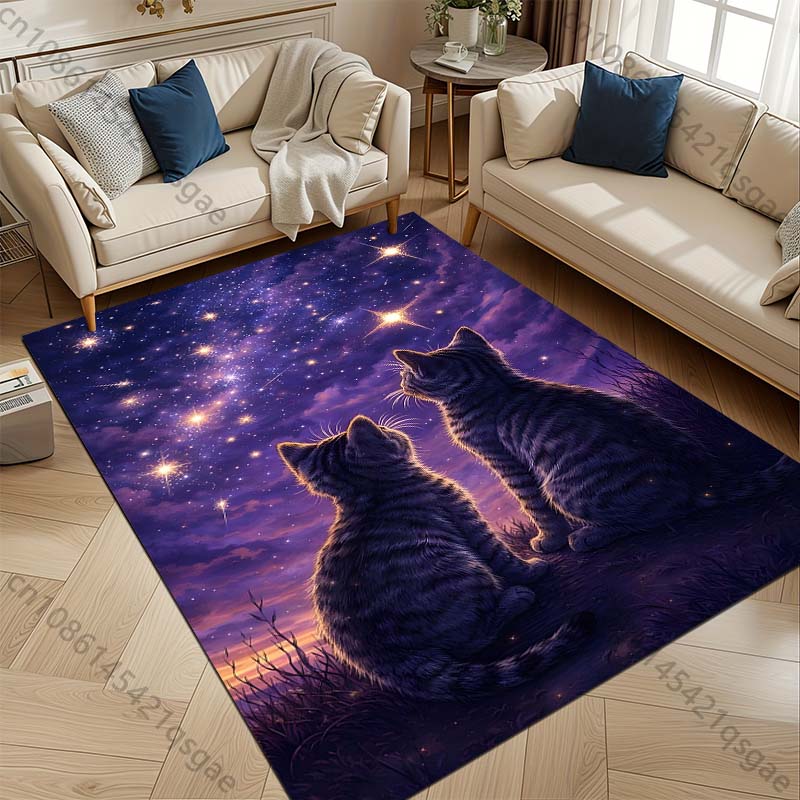 1PC Two cats gaze at stars Pri - Commercial Printing & Packaging Pvt Ltd Photos ulasan dan harga