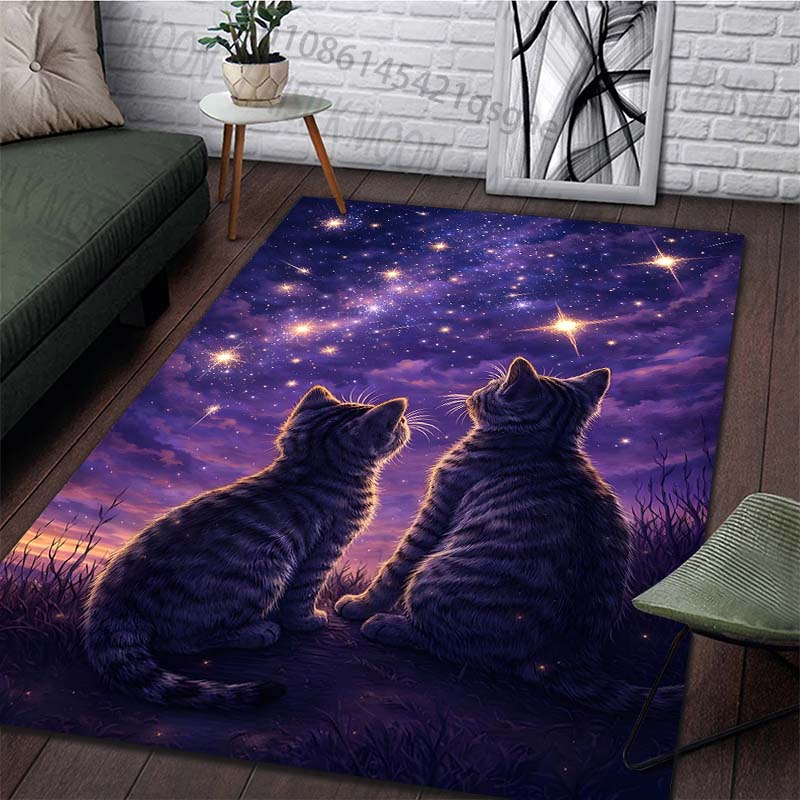 1PC Two cats gaze at stars Pri - Commercial Printing & Packaging Pvt Ltd Photos ulasan dan harga