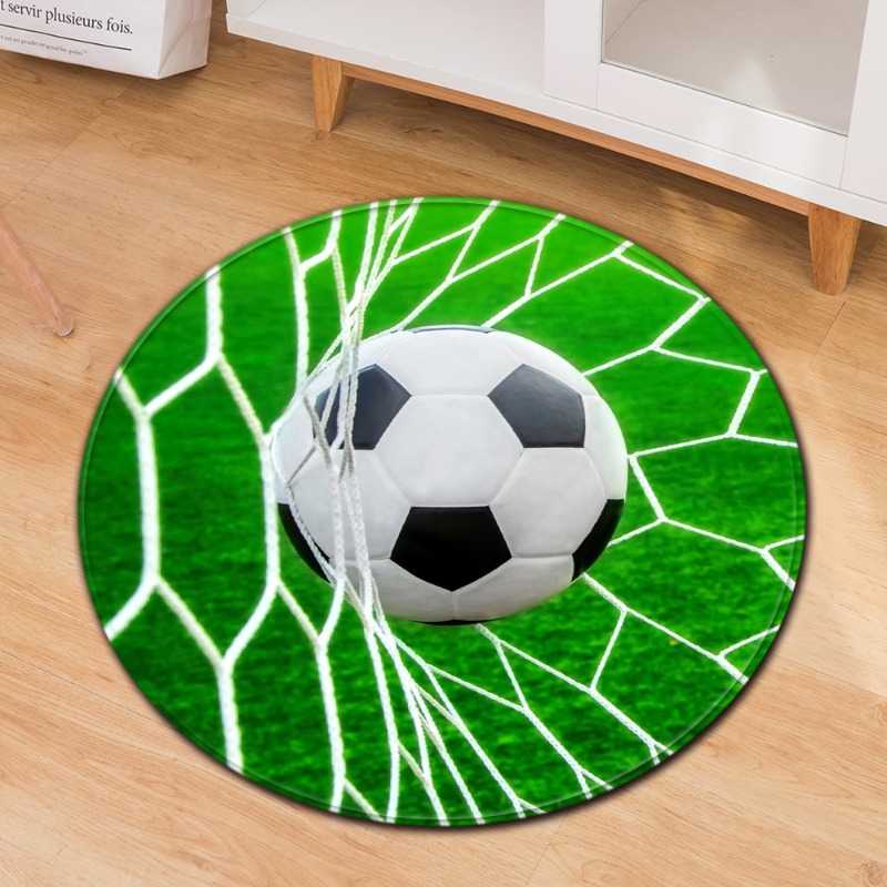 Soccer Theme Round Carpet Spor - Commercial Printing & Packaging Pvt Ltd Photos ulasan dan harga