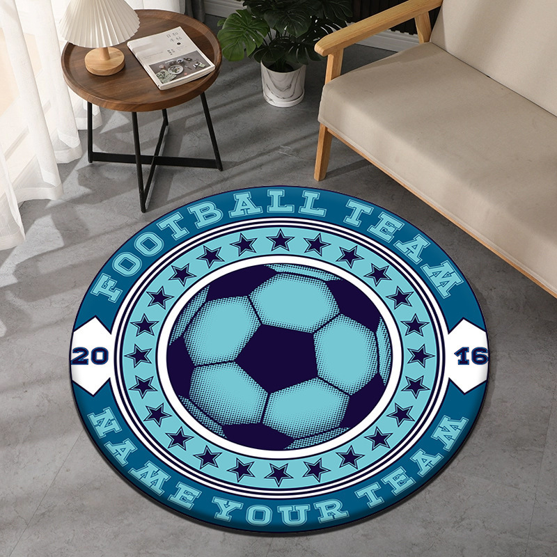 Soccer Theme Round Carpet Spor - Commercial Printing & Packaging Pvt Ltd Photos ulasan dan harga