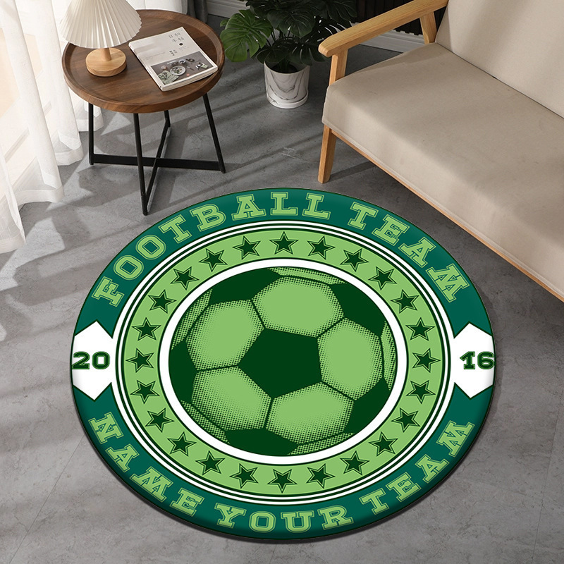 Soccer Theme Round Carpet Spor - Commercial Printing & Packaging Pvt Ltd Photos ulasan dan harga